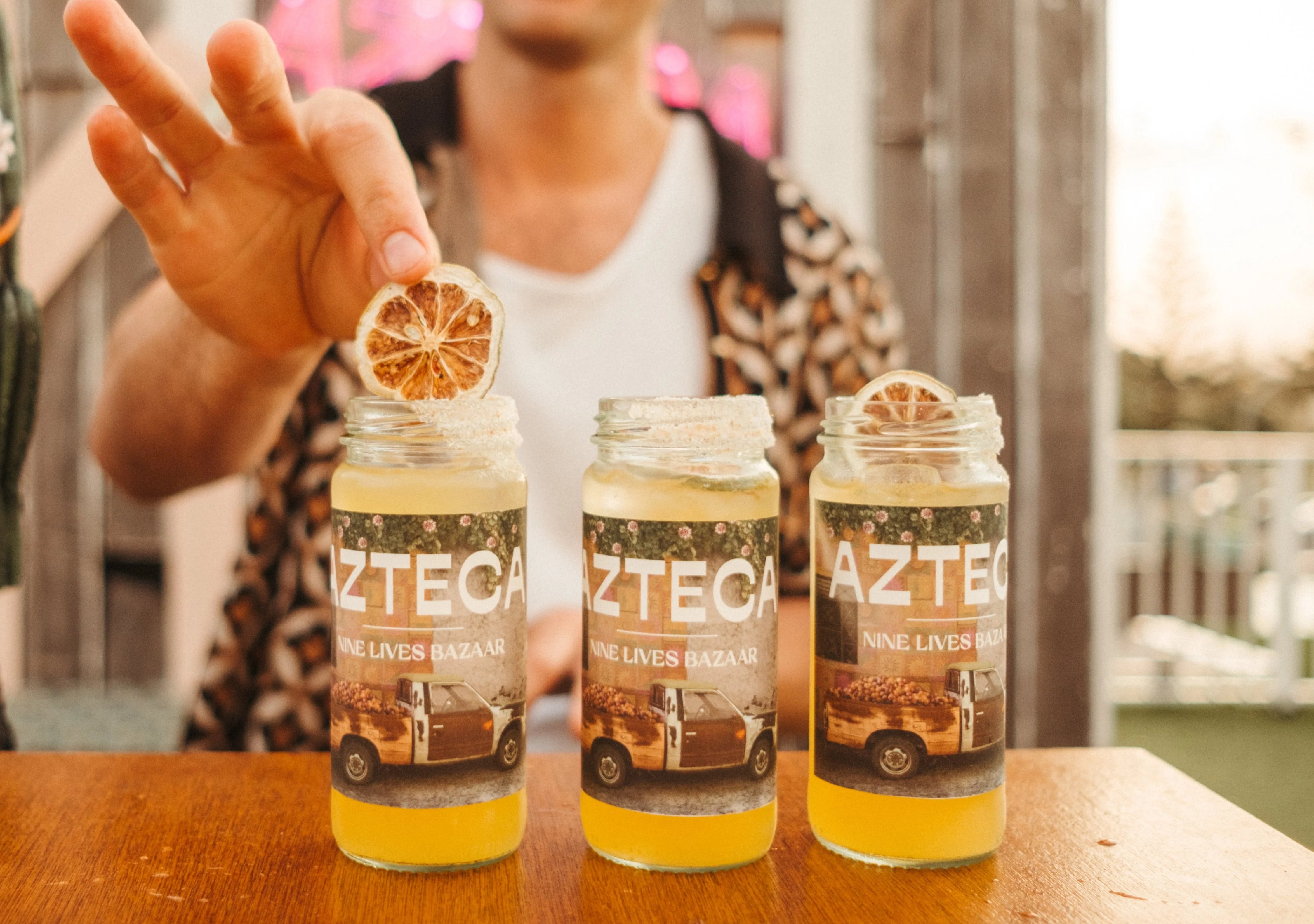 Nine Lives Bazaar x AZTECA Passionfruit Margarita Mix + BADASS Salts