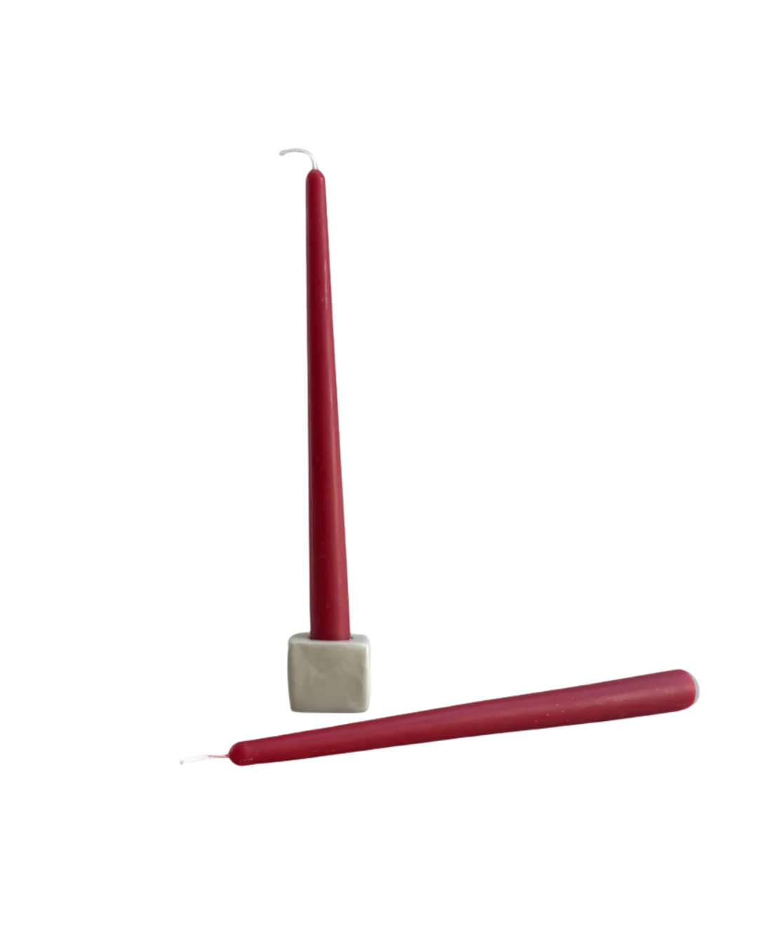 Dinner Taper Candle Pair - Red