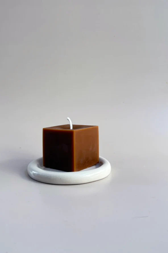 Geometric 1 Candle - Toffee