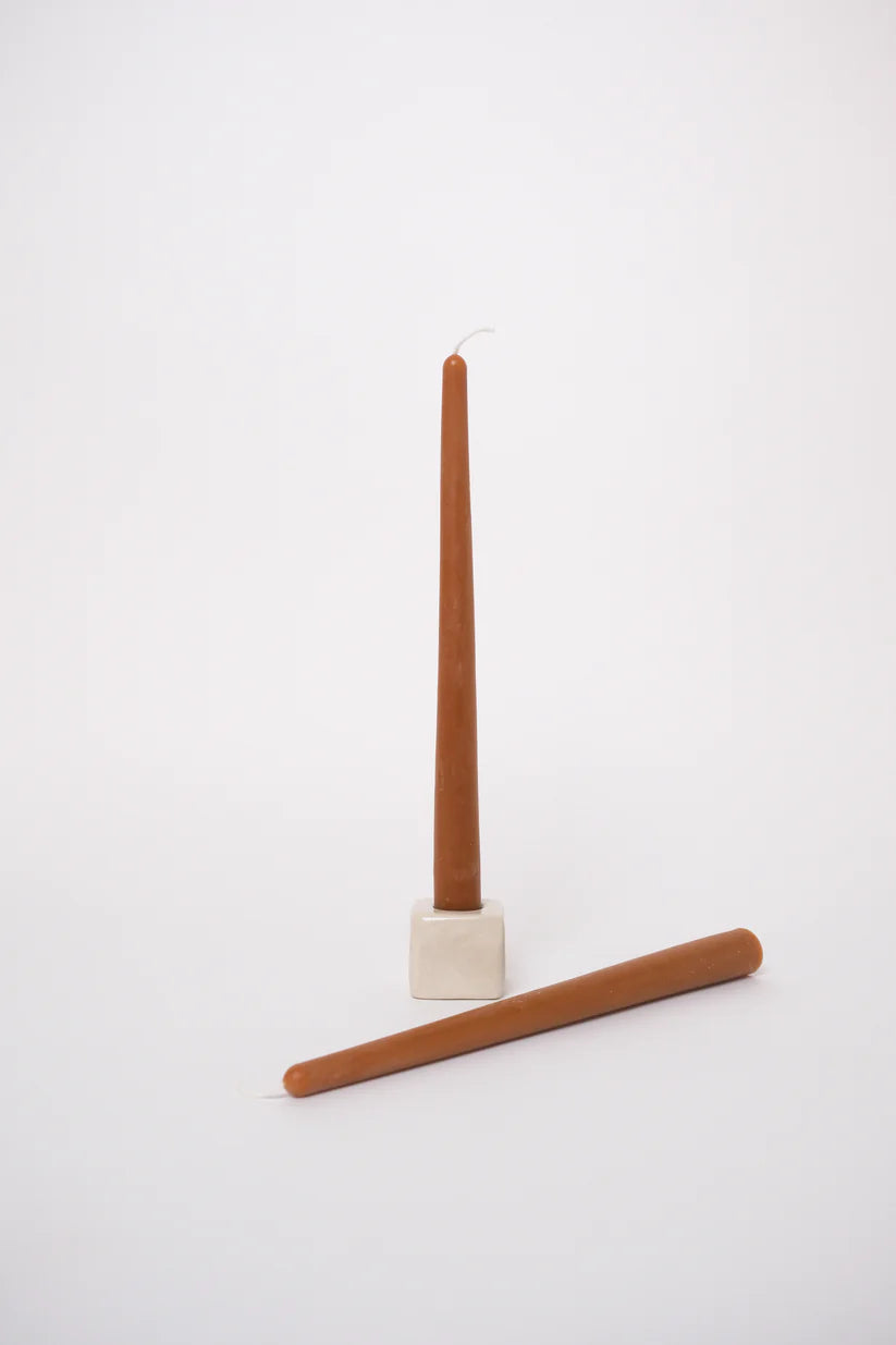Dinner Taper Candle Pair - Caramel