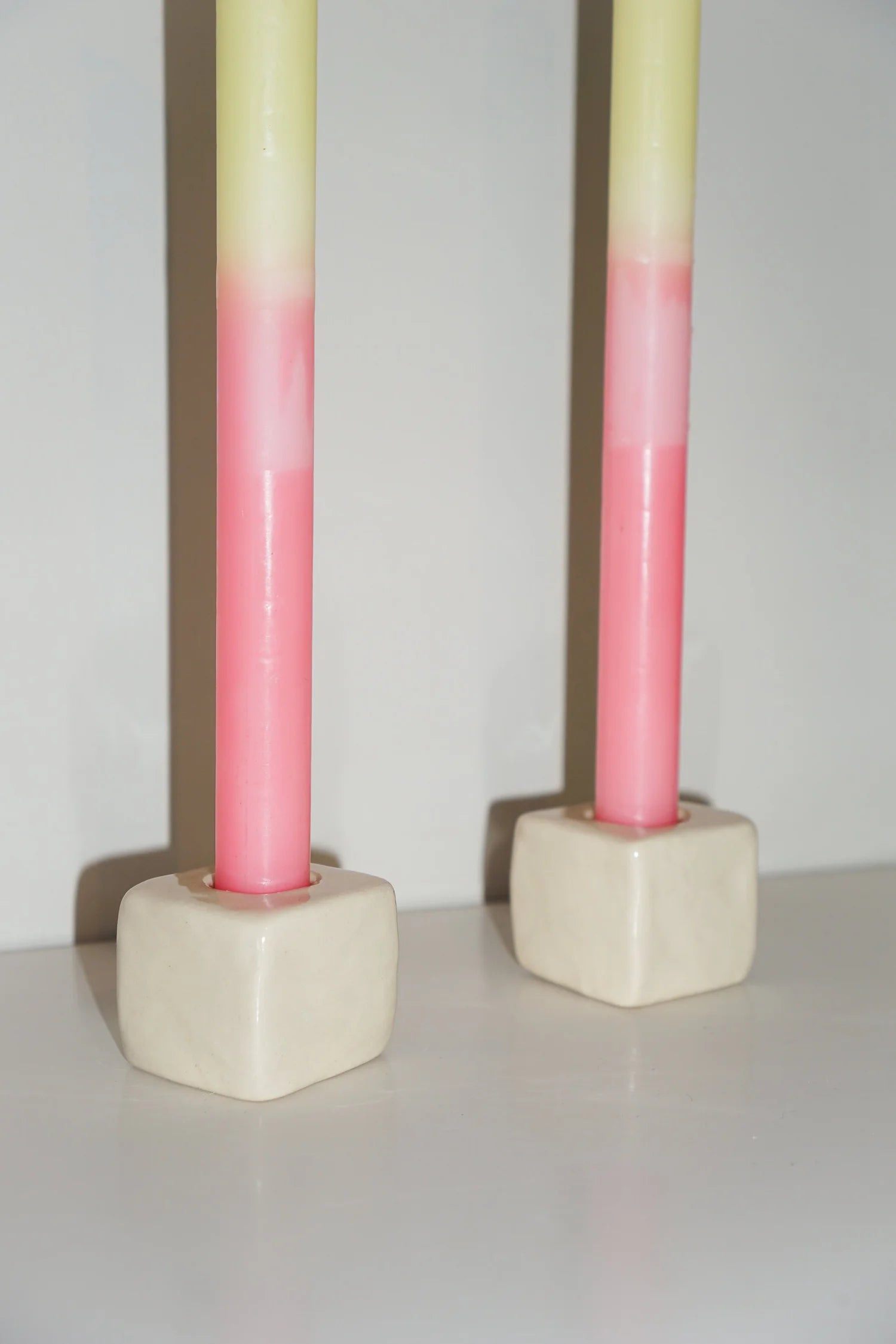 Cube Candle Holder - Cream