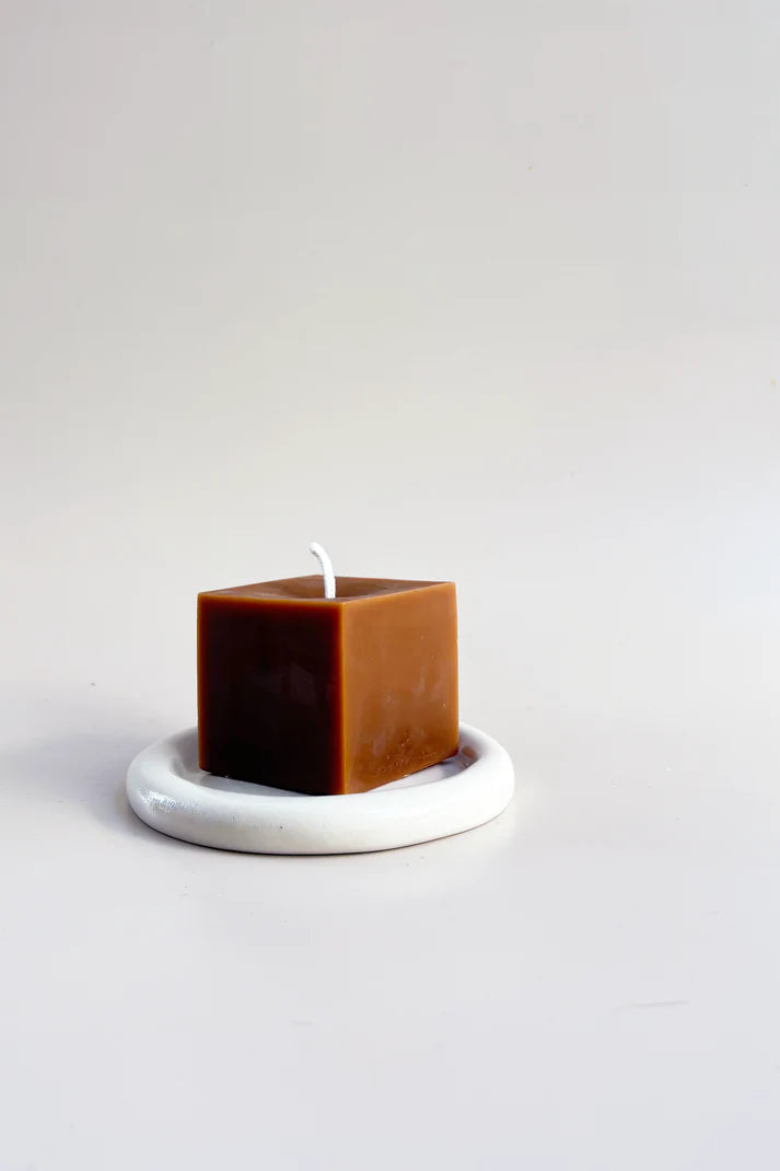 Geometric 1 Candle - Caramel