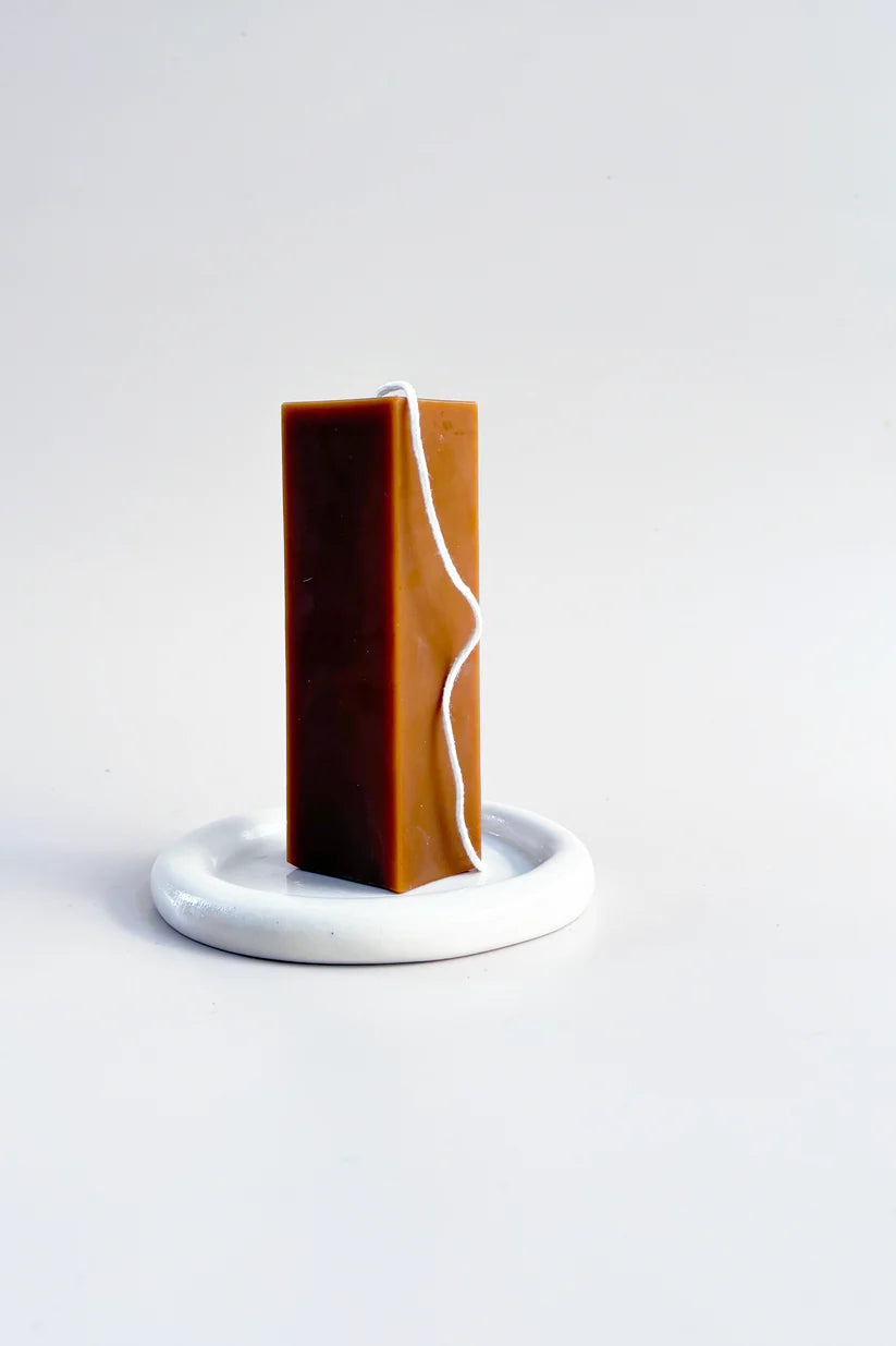 Geometric 2 Candle - Caramel