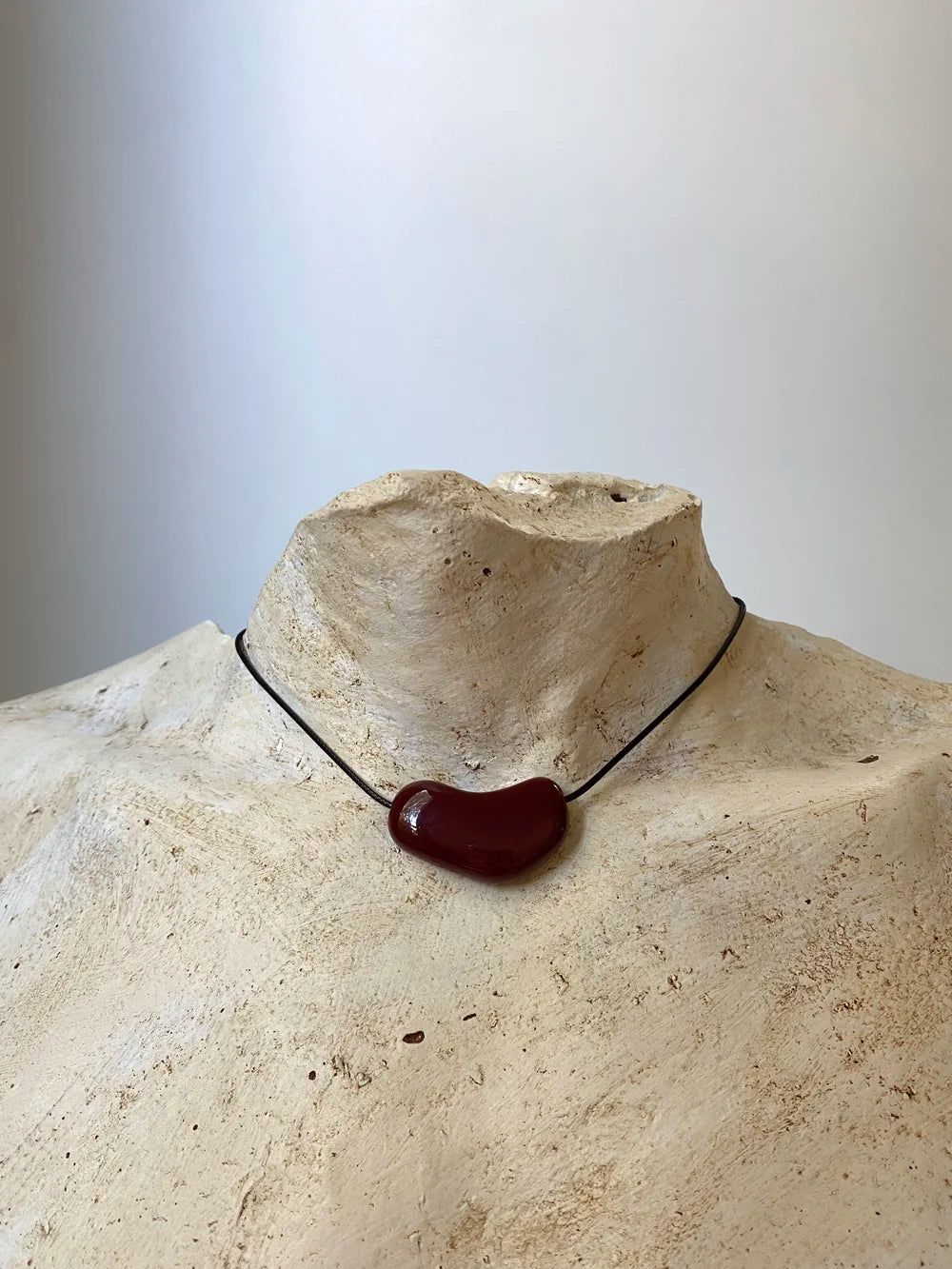 Pebble Necklace Burgundy