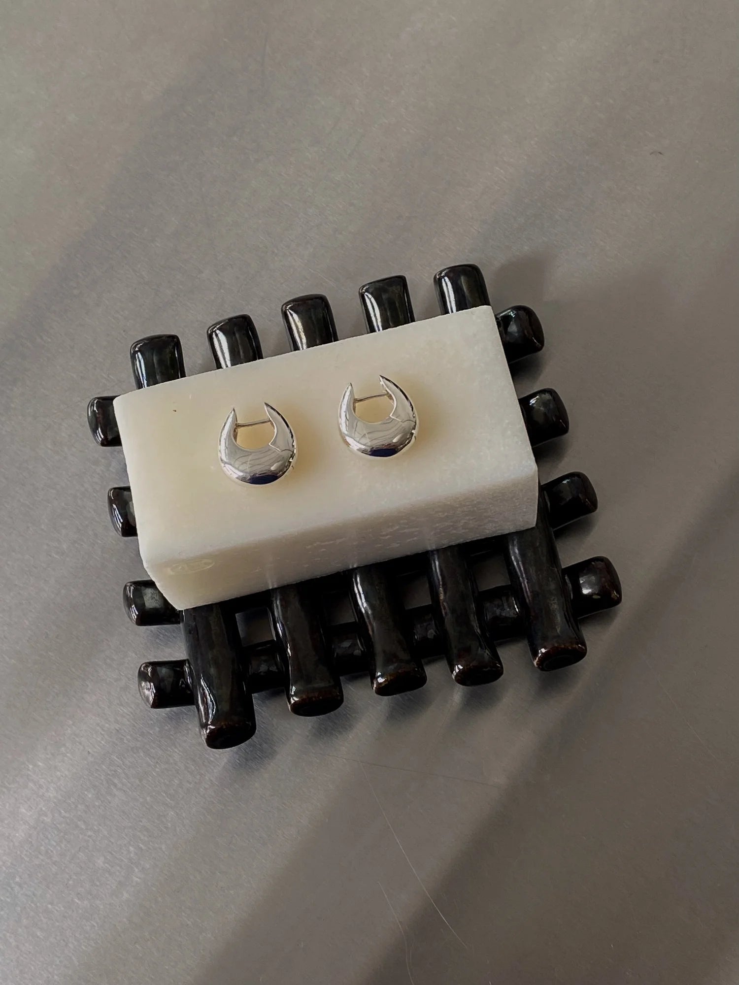 Grid Soap Dish - Chrome