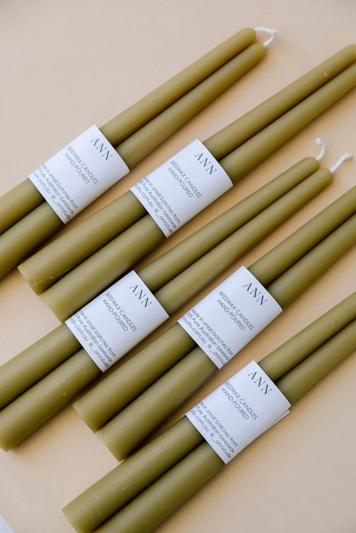 Dinner Taper Candle Pair - Eucalyptus